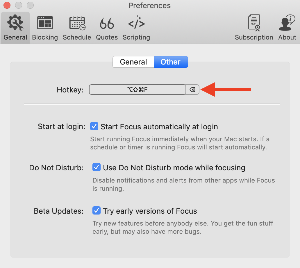 deleting the default keyboard shortcut